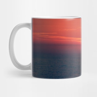 Open Sea Autumn Sunset Print Mug